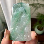 细糯种飘花龙牌挂件（yc284440）