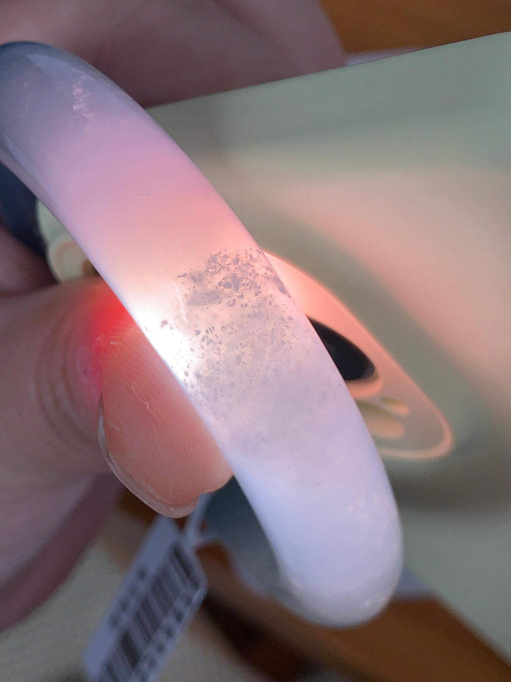 冰种紫罗兰平安镯（58.4mm）（yc253067）