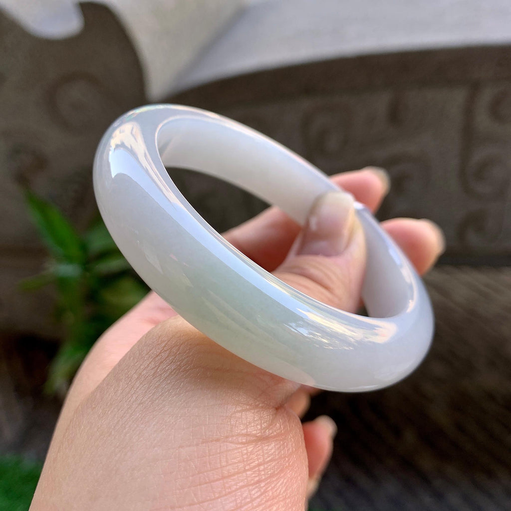 细糯种淡晴底平安镯（54.4mm）（yc308182）