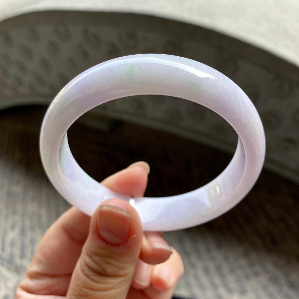 糯种淡春彩平安镯（57.8mm）（yc311875）