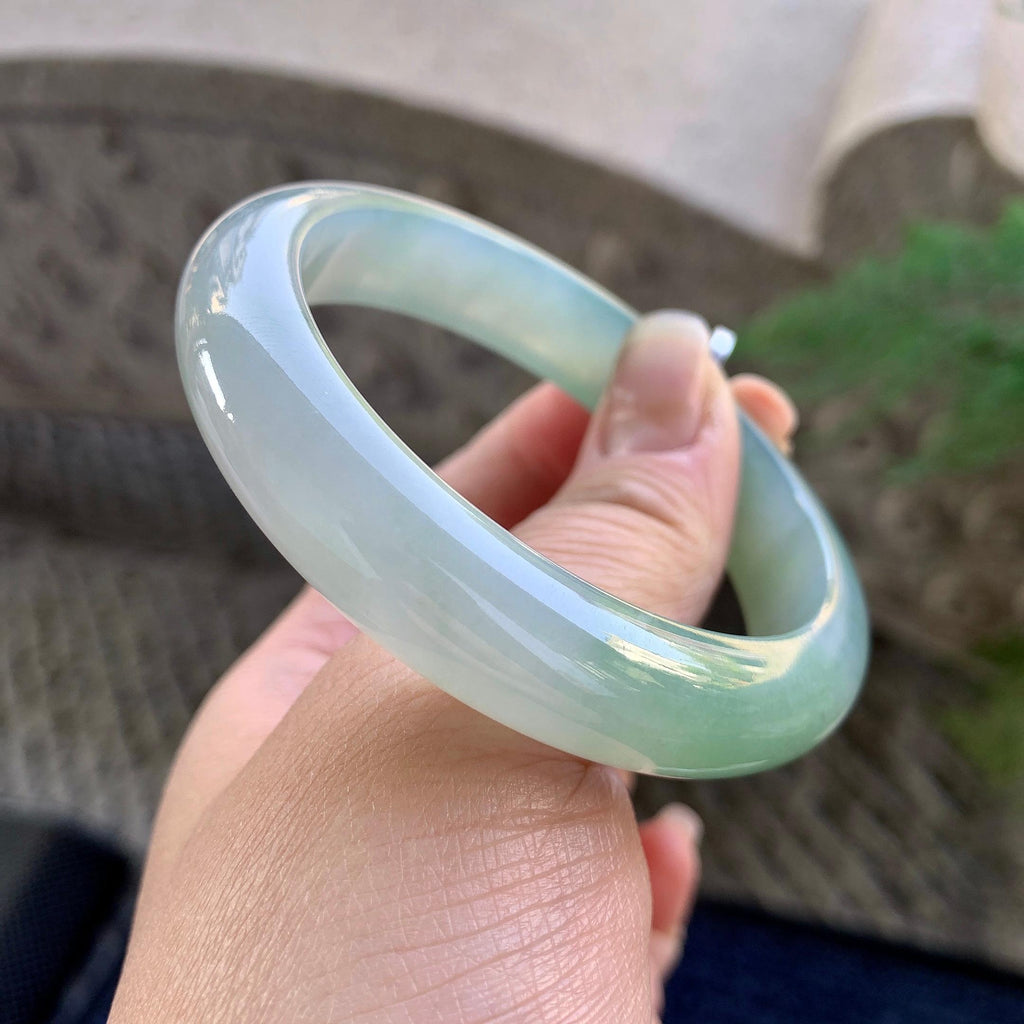 糯冰种晴水平安镯（56.8mm）（yc305694）
