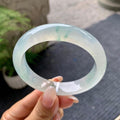 糯冰种飘花平安镯（57.7mm）（yc196497）