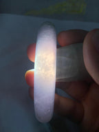 糯冰种飘花平安镯（58mm）（yc249462）