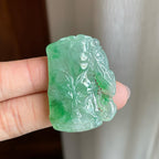 糯冰飘花翡翠竹节（yc302095）