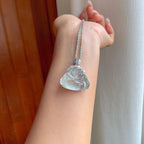 18k金镶冰玻种雪花棉翡翠佛公（yc263541）