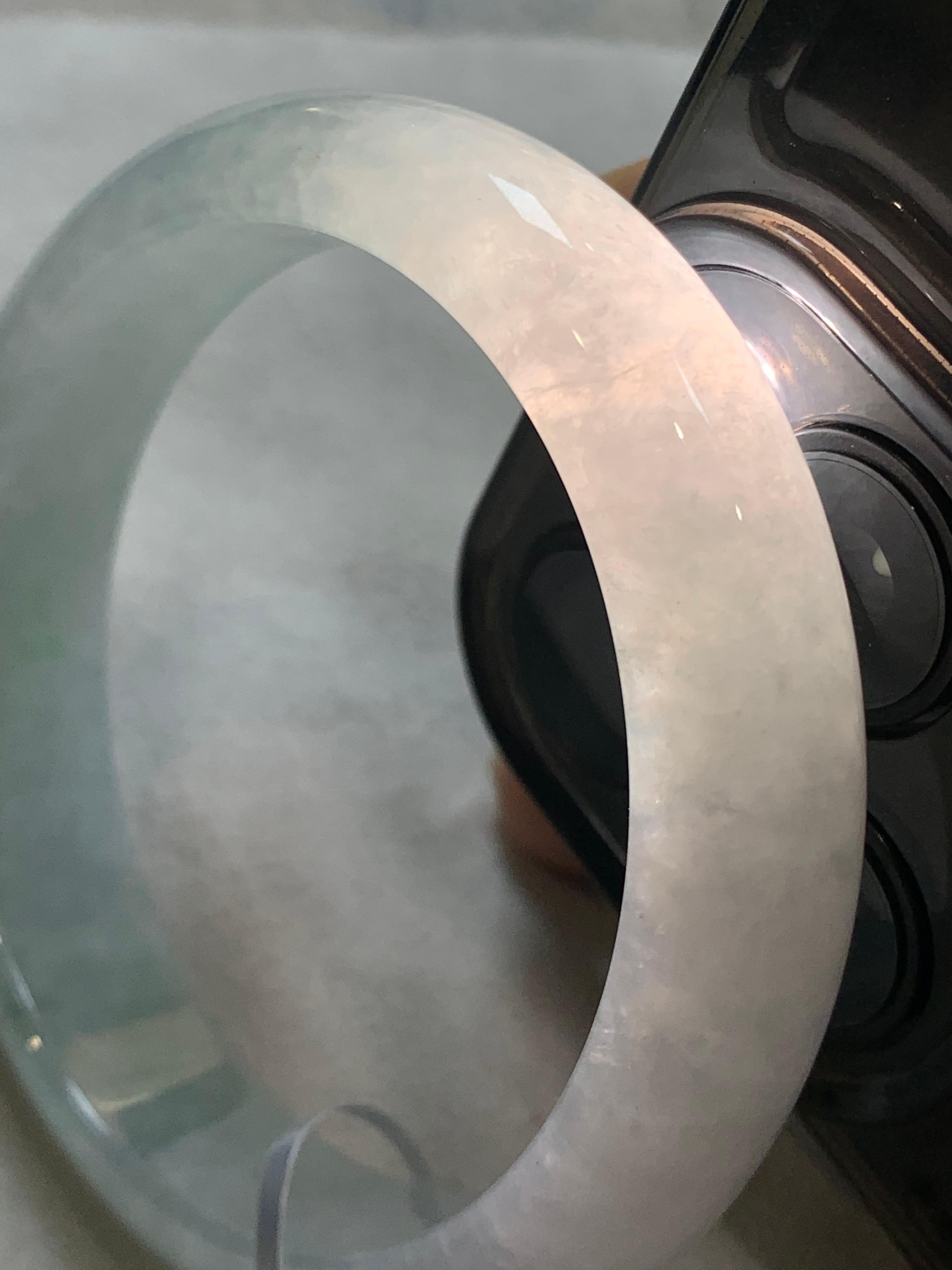 糯种淡晴底平安镯（56.8mm）（yc311872）