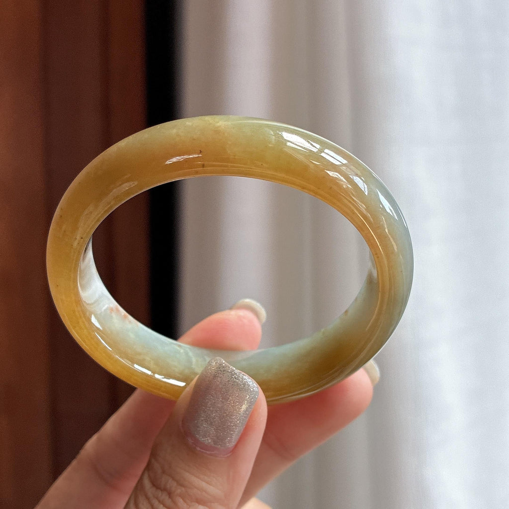 糯冰特色黄翡贵妃镯 54圈（yc759502）