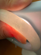 细糯种飘绿圆条手镯（56.8mm）（yc223253）