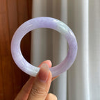 糯冰紫罗兰翡翠平安镯（54.8mm）（yc318678）