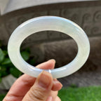 细糯种淡晴底圆条手镯（54.3mm）（yc304778）