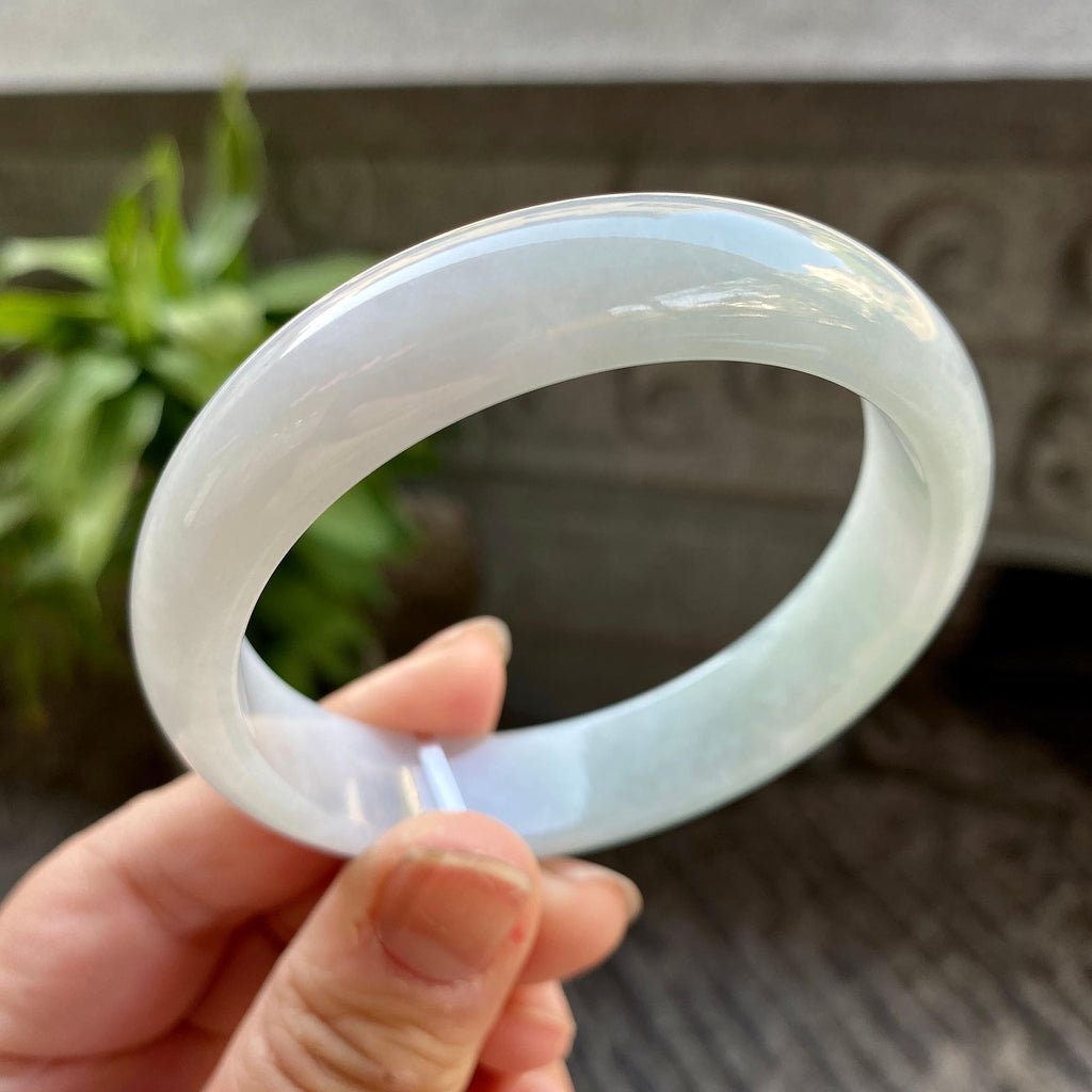 细糯种淡晴底平安镯（57mm）（yc311023）