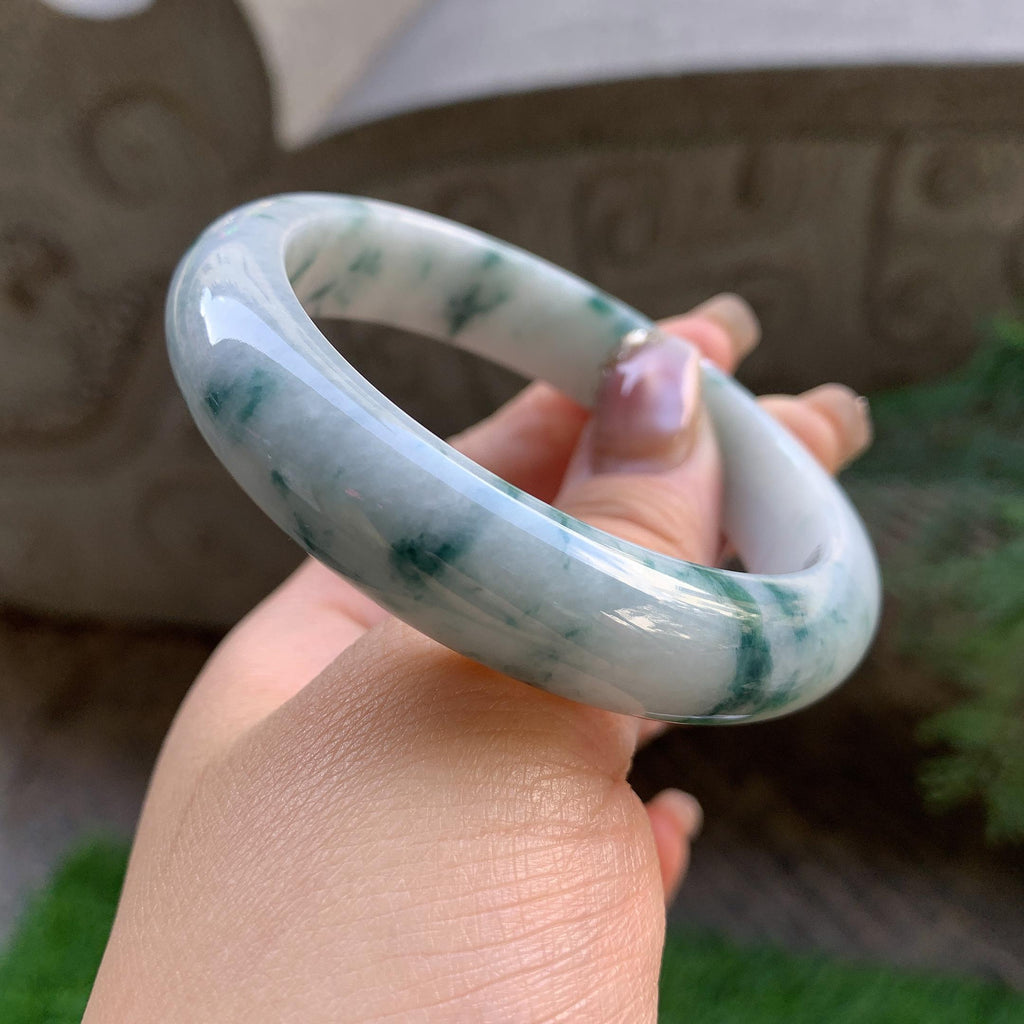 糯种飘花平安镯（56.8mm）（yc293329）