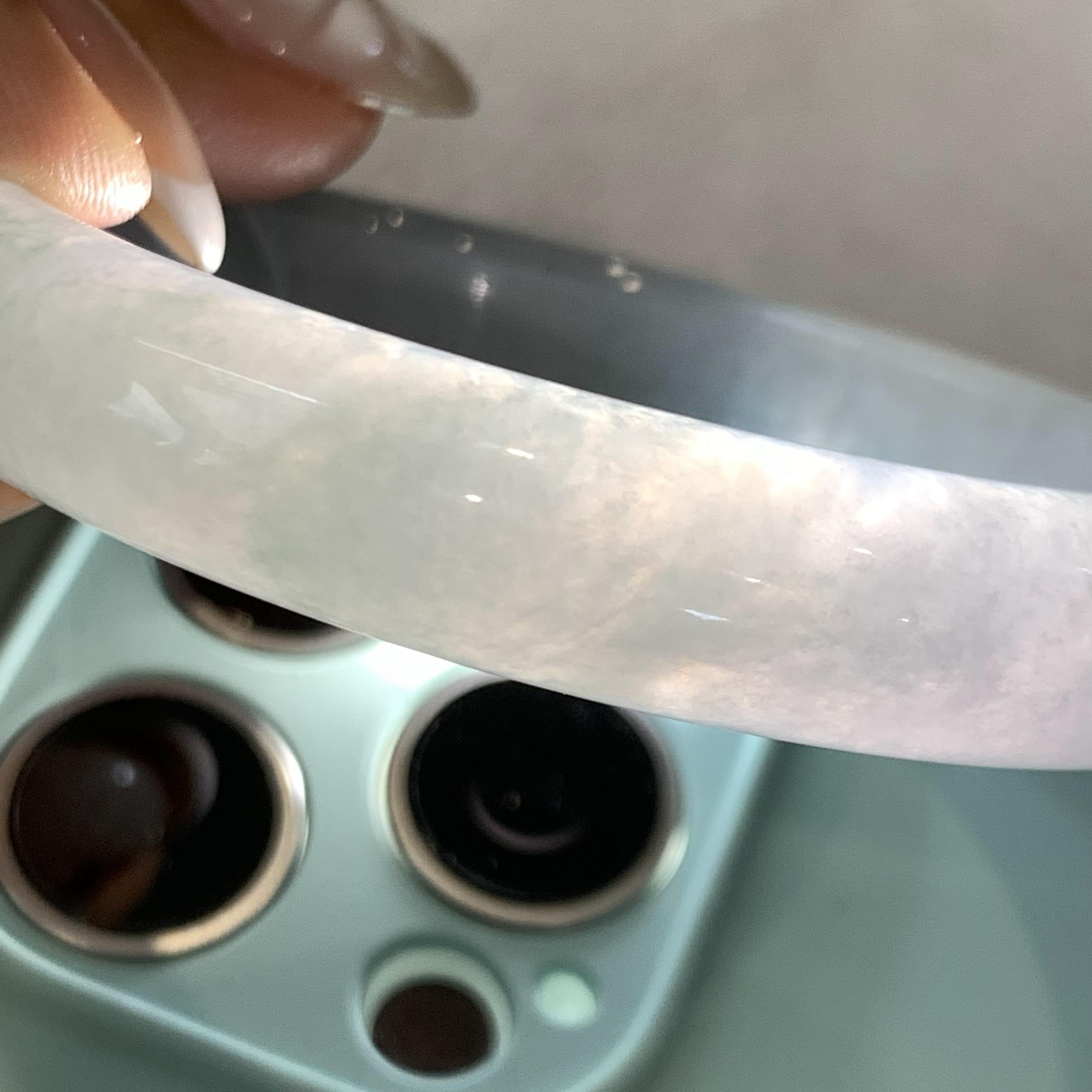 细糯种飘花贵妃手镯（55.6mm）（yc250413）