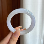 糯冰紫罗兰翡翠平安镯（53.4mm)（yc424220）