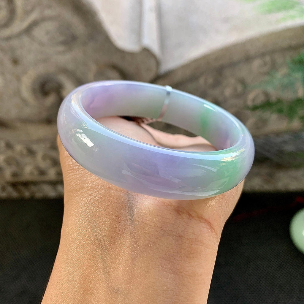 细糯种春彩宽版轮胎手镯（57.6mm）（yc264070）