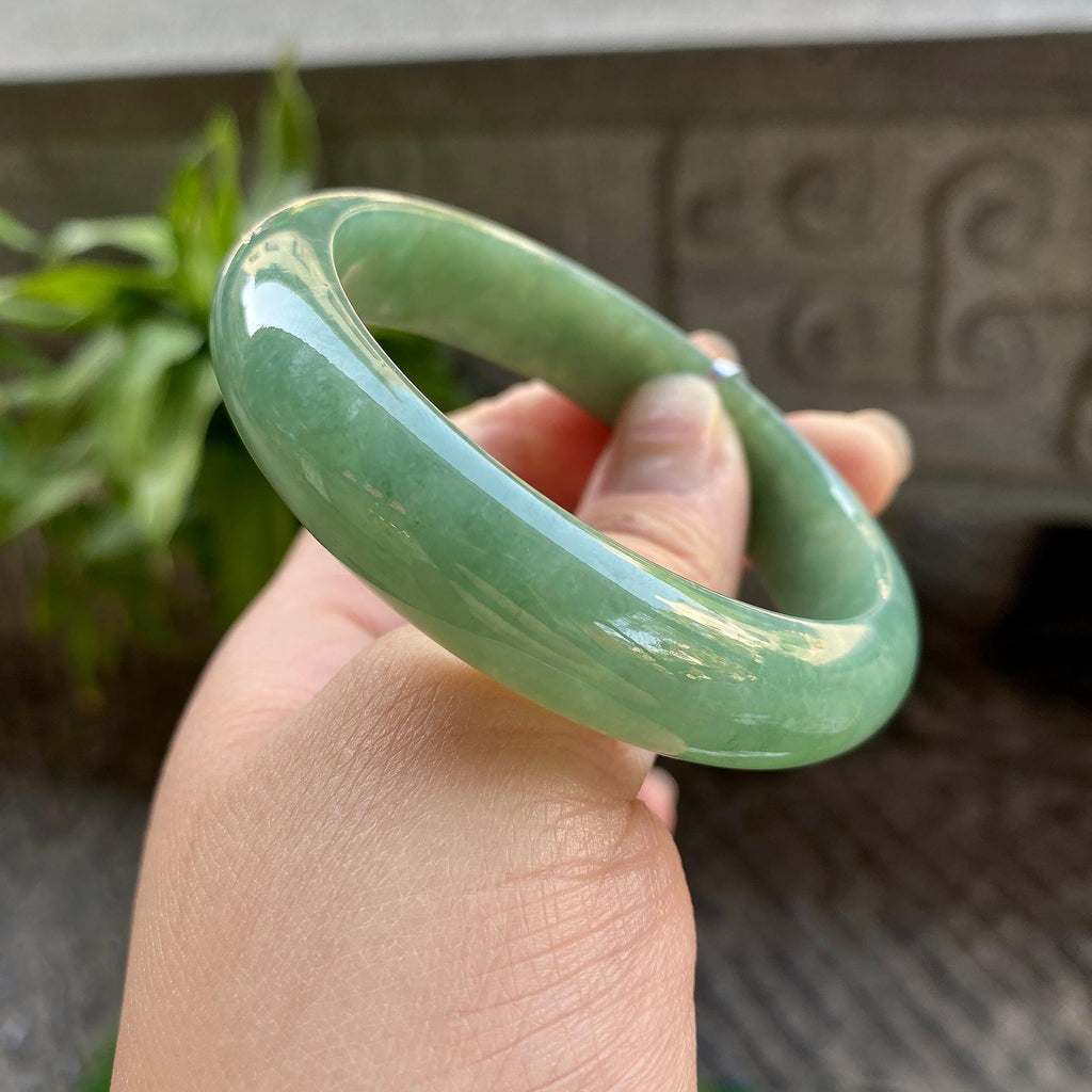 糯种油青平安镯（56.2mm）（yc311017）