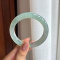 糯冰晴底翡翠平安镯（55.6mm)（yc424285）