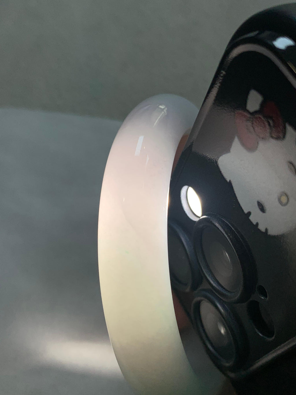 细糯种带底色飘花平安镯（56.3mm）（yc249439）