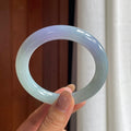 糯冰晴底紫罗兰翡翠圆条手镯（55.8mm）（yc412133）