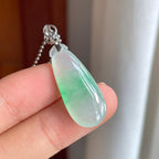 18k金扣冰种带色翡翠福瓜（yc255718）