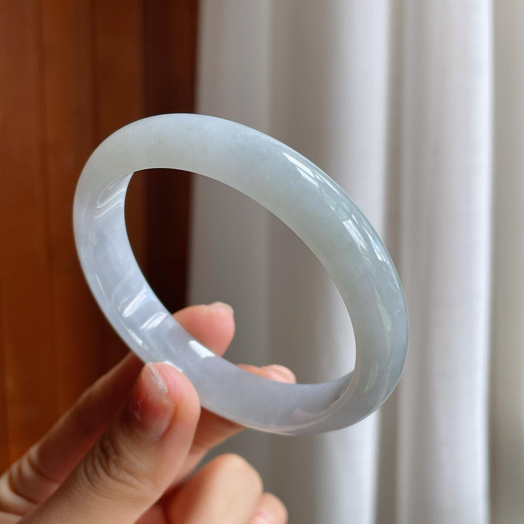 糯冰翡翠平安镯（58.5mm）（yc216047）