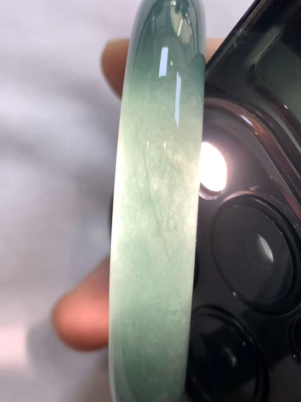 细糯种油青平安镯（54.3mm）（yc305679）