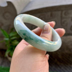 细糯种飘花平安镯（54.3mm）（yc308175）