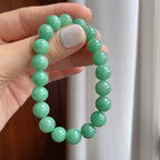 糯种满绿翡翠珠串手串（yc248493）