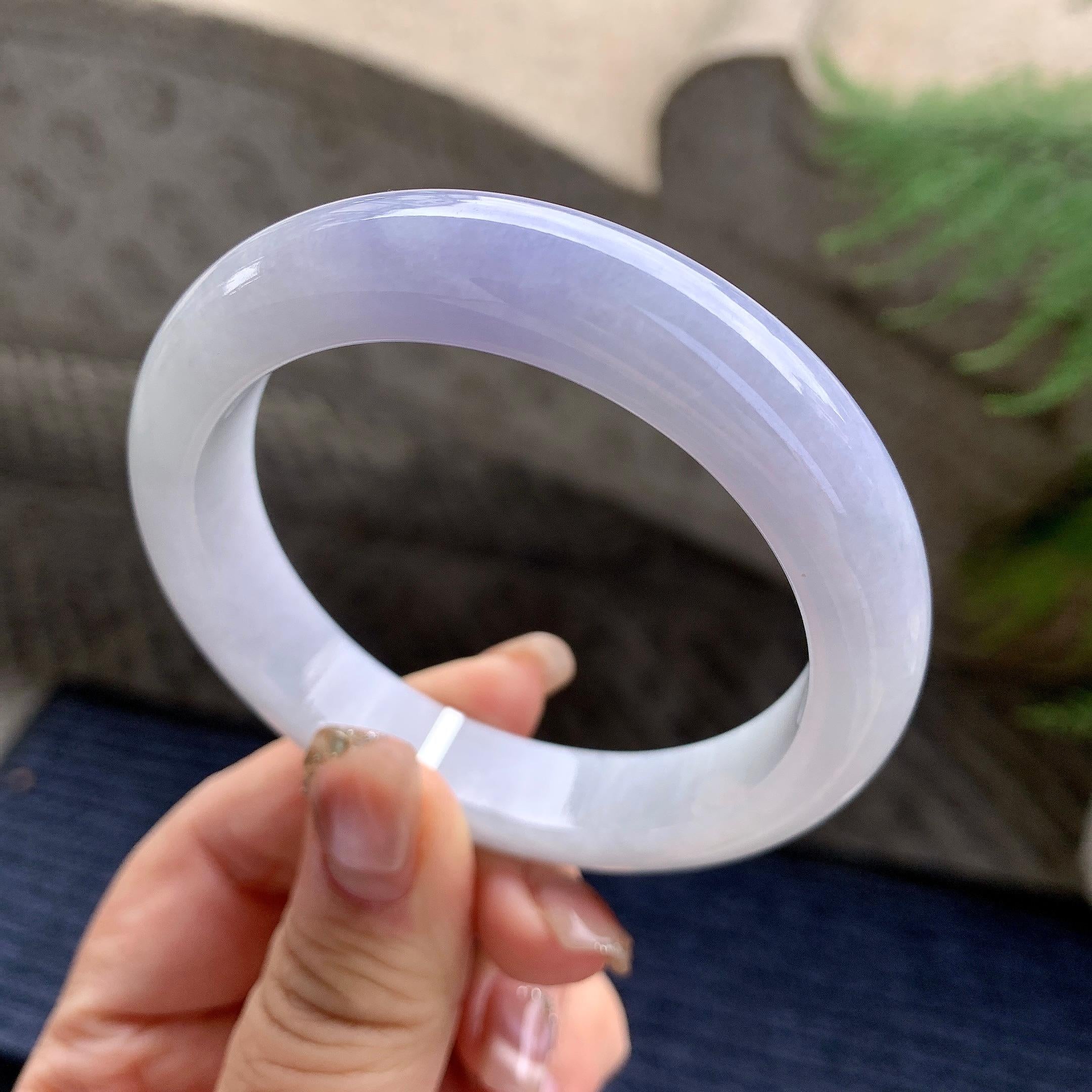 细糯种紫罗兰平安镯（55.8mm）（yc297178）