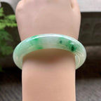 细糯种飘花平安镯（57.3mm）（yc202365）