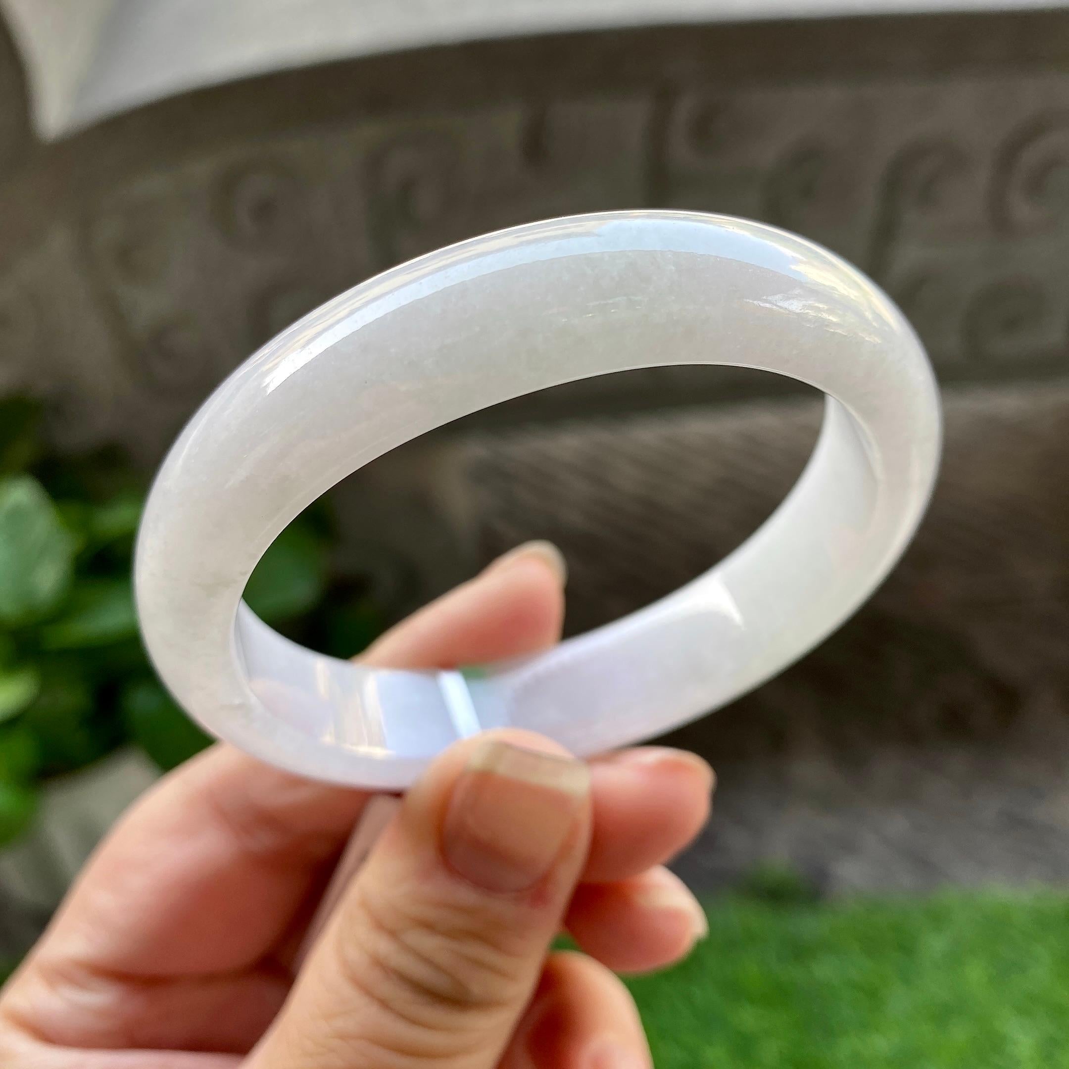 细糯种飘绿贵妃手镯（55mm）（yc304776）