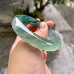 冰种晴底飘花平安镯（55.8mm）（yc228512）