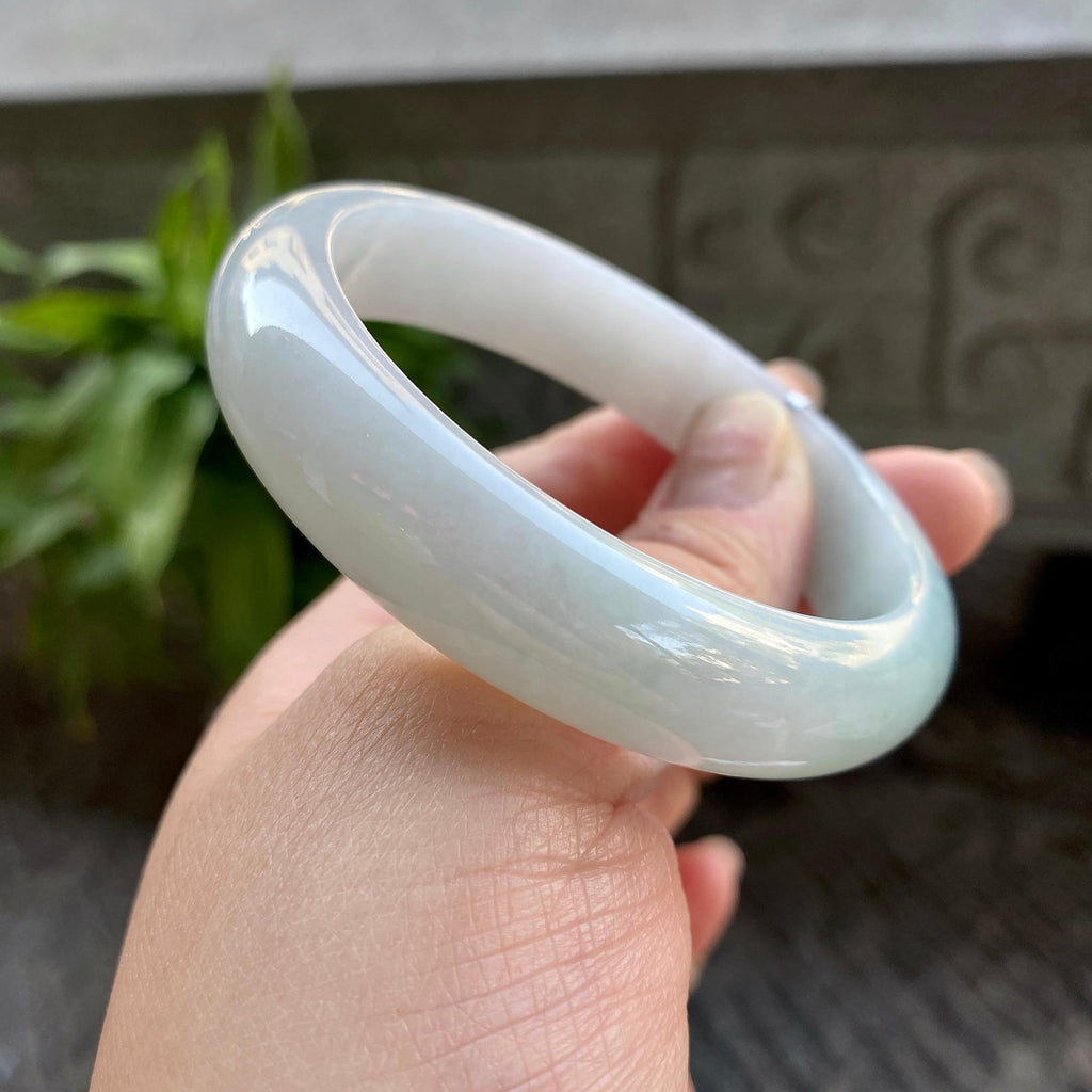 细糯种淡晴底平安镯（57mm）（yc311023）