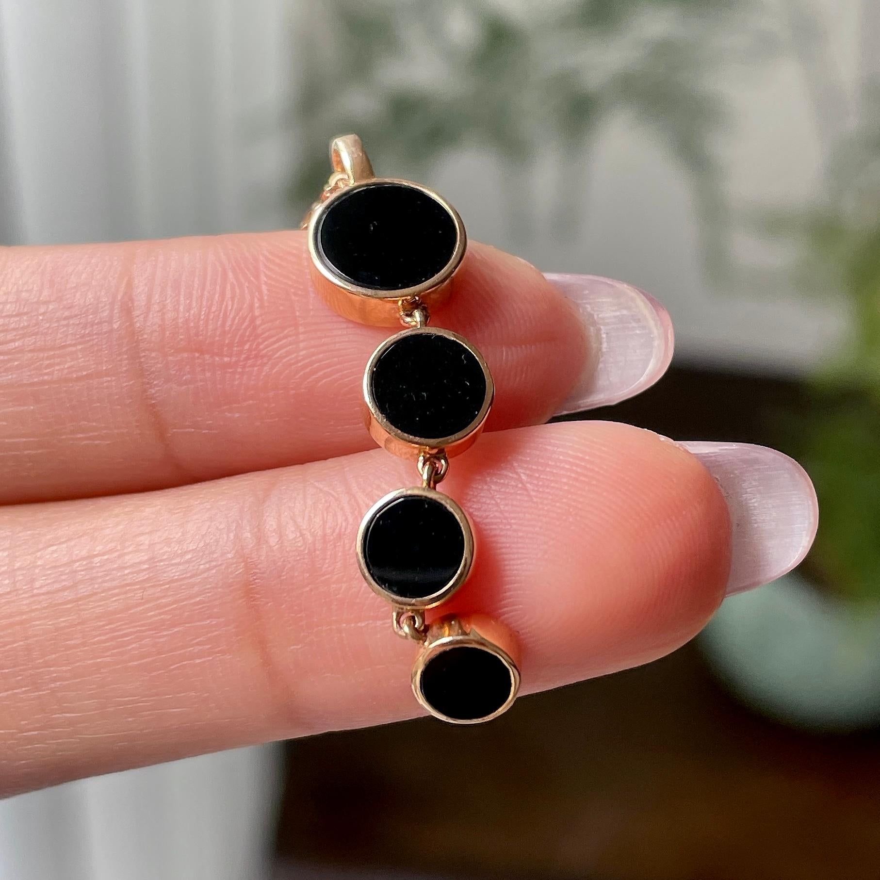 18k金镶细糯种墨翠圆牌项链    天然缅甸A货翡翠（yc332465）