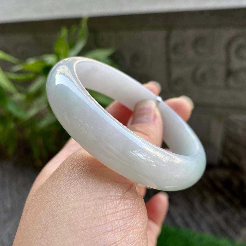细糯种淡晴底平安镯（56.4mm）（yc311877）
