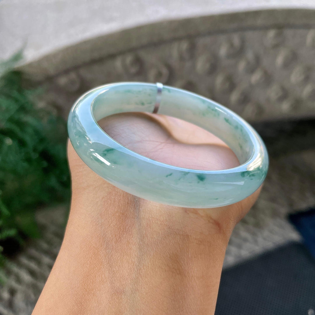 细糯种飘花贵妃手镯（54.1mm）（yc305674）