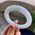 糯种无色圆条手镯（55.2mm）（yc275316）