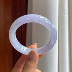 糯冰紫罗兰翡翠平安镯（54mm）（yc407485）
