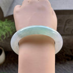 细糯种淡晴底圆条手镯（56mm）（yc240753）