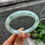 细糯种飘花贵妃手镯（57mm）（yc245101）