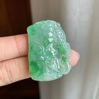 糯冰飘花翡翠竹节（yc302095）