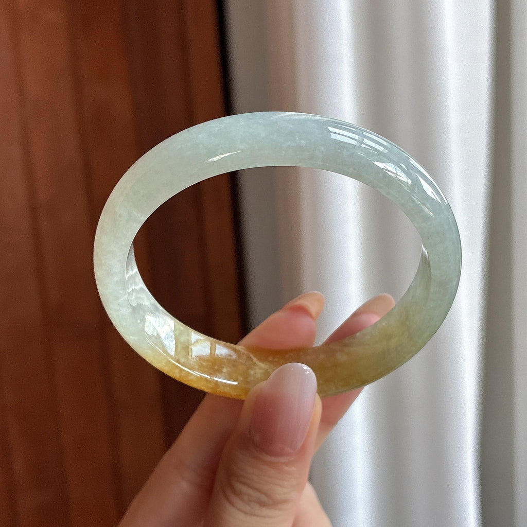 糯冰黄翡贵妃镯 56圈（yc731885）