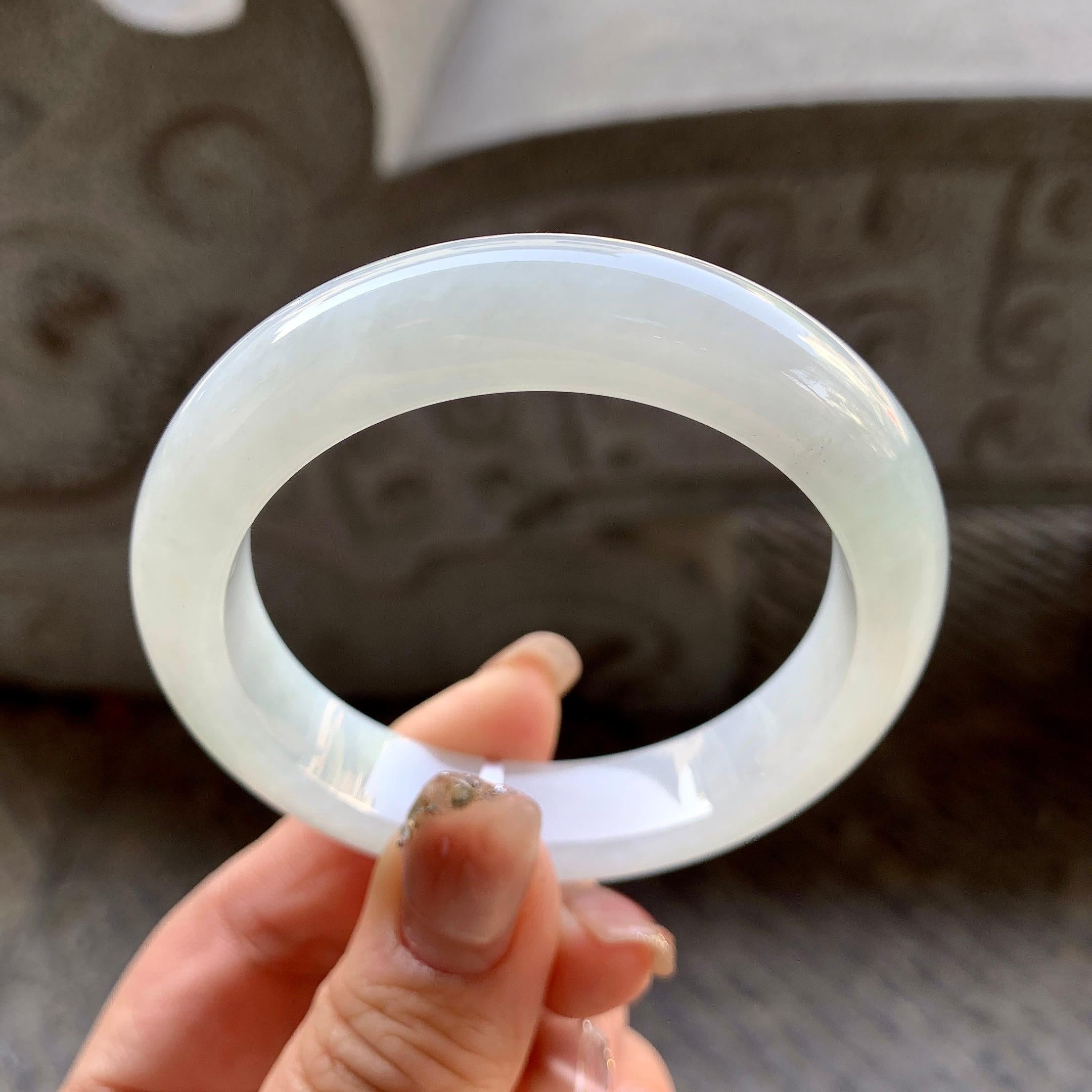 糯种无色平安镯（51.5mm）（yc296334）