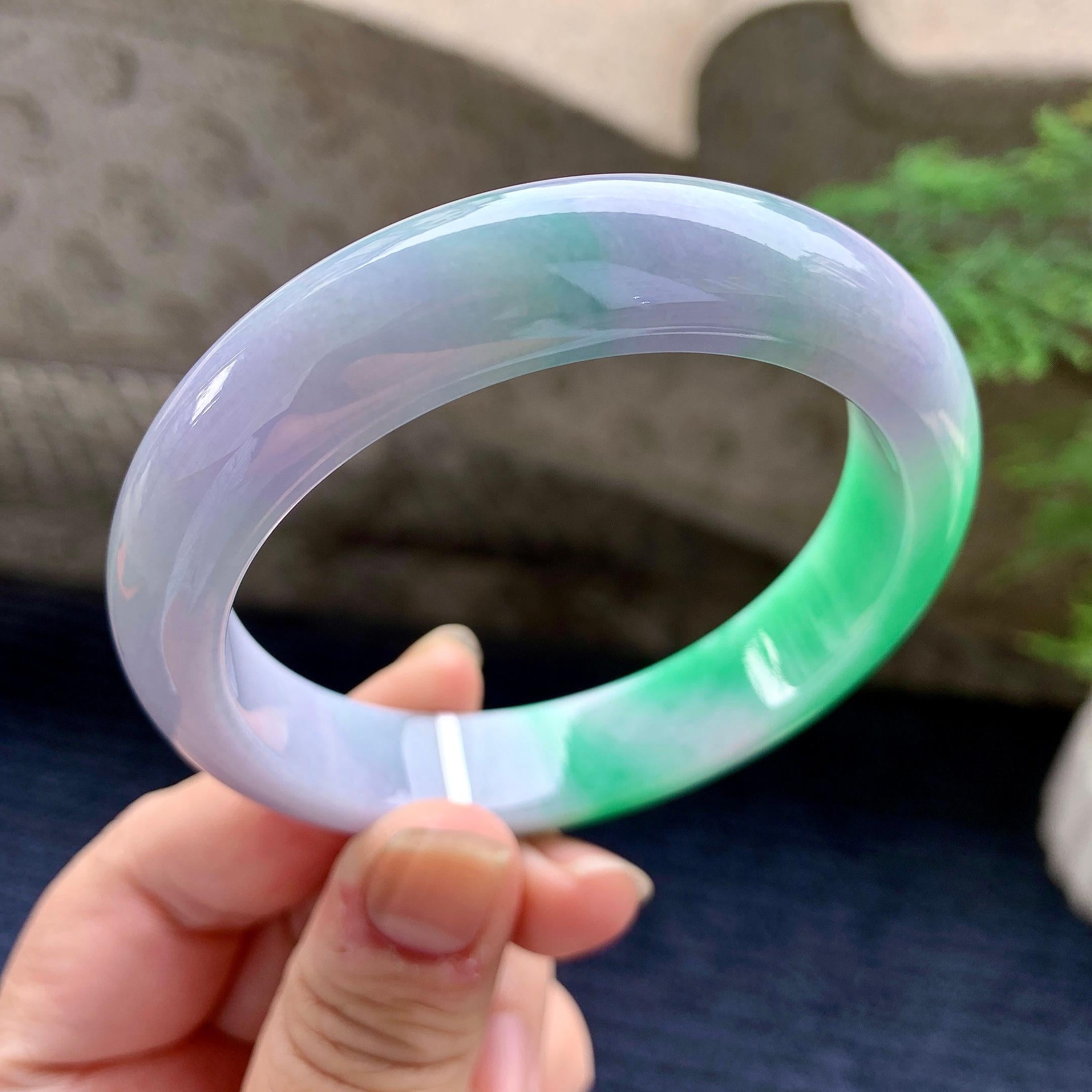 细糯种春彩平安镯（58.2mm）（yc254091）