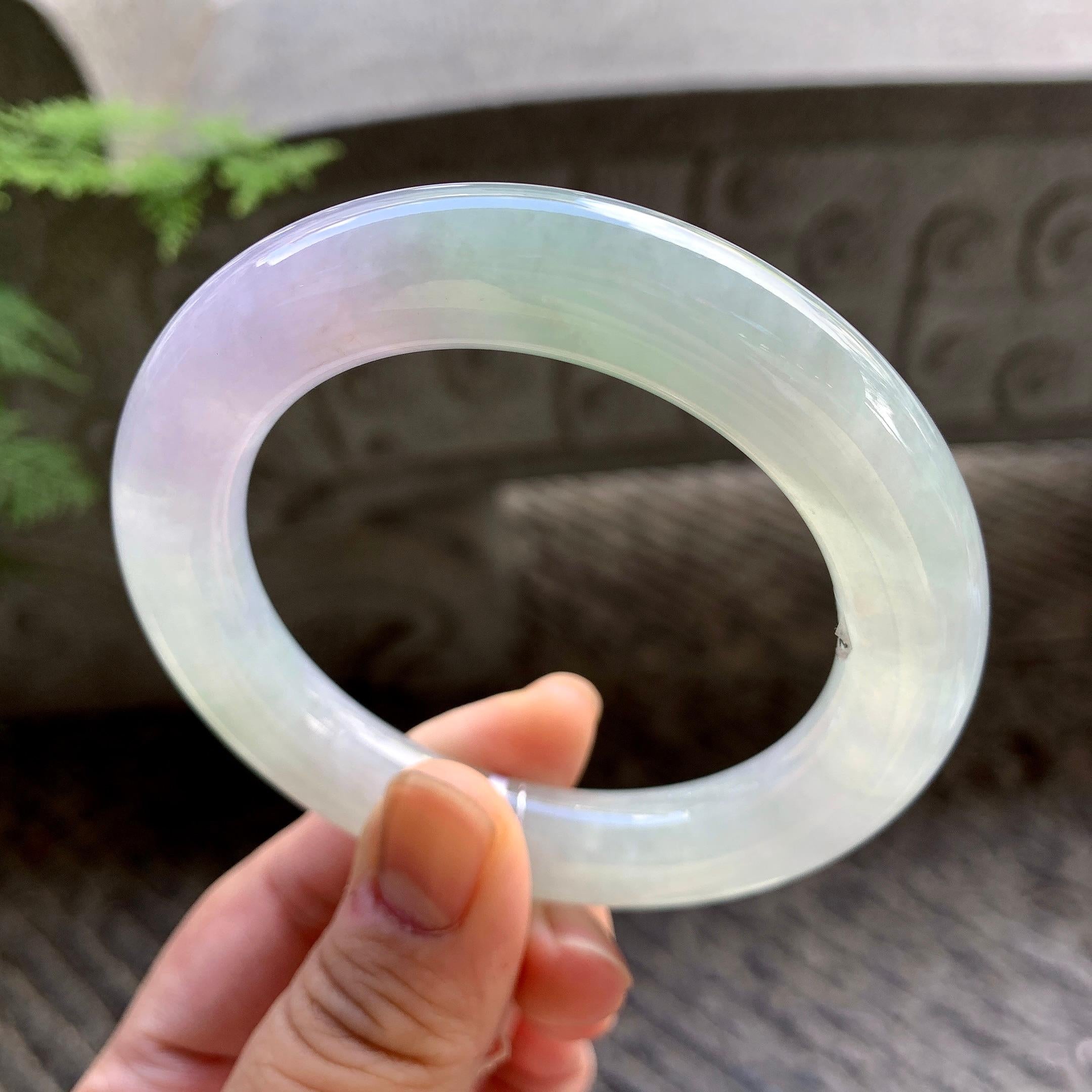细糯种春彩圆条手镯（56.4mm）（yc202343）