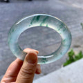 冰种飘花圆条手镯（56.4mm）（yc268983）