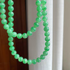 糯冰果绿翡翠珠串手串（yc266463）