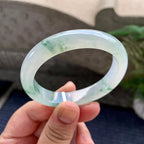 糯冰种飘花贵妃手镯（52.6mm）（yc226070）