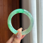 Vòng tay quý phi Màu băng lạc hoa 53 vòng Ngọc phỉ thúy tự nhiên Myanmar A (yc450494)