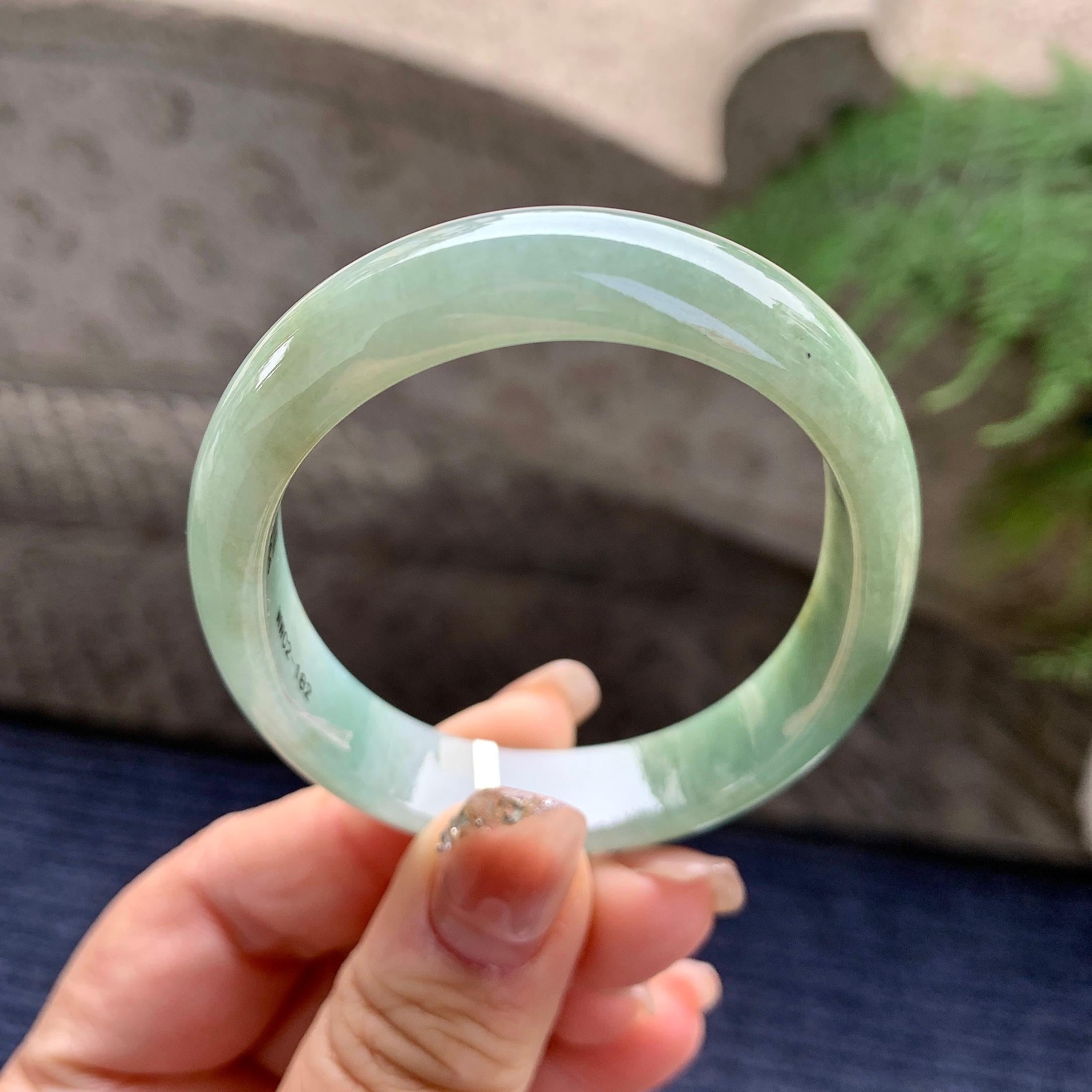 糯种晴底贵妃手镯（54.7mm）（yc297960）